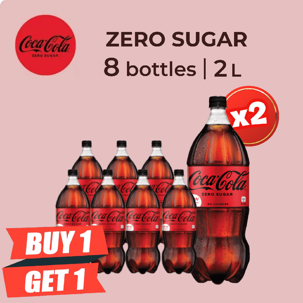 Coke No Sugar 2000 ml NR x 8 (BOTO)