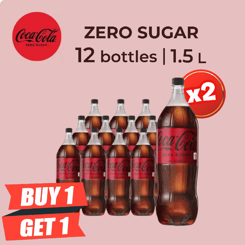 Coke No Sugar 1500 ml NR x 12 (BOTO)