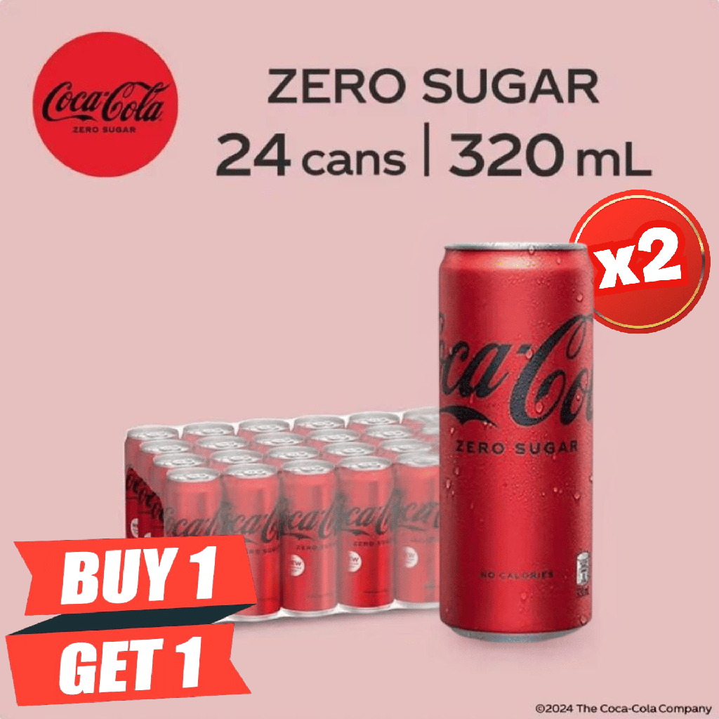 Coke Zero 320 ml x 24 (BOTO)
