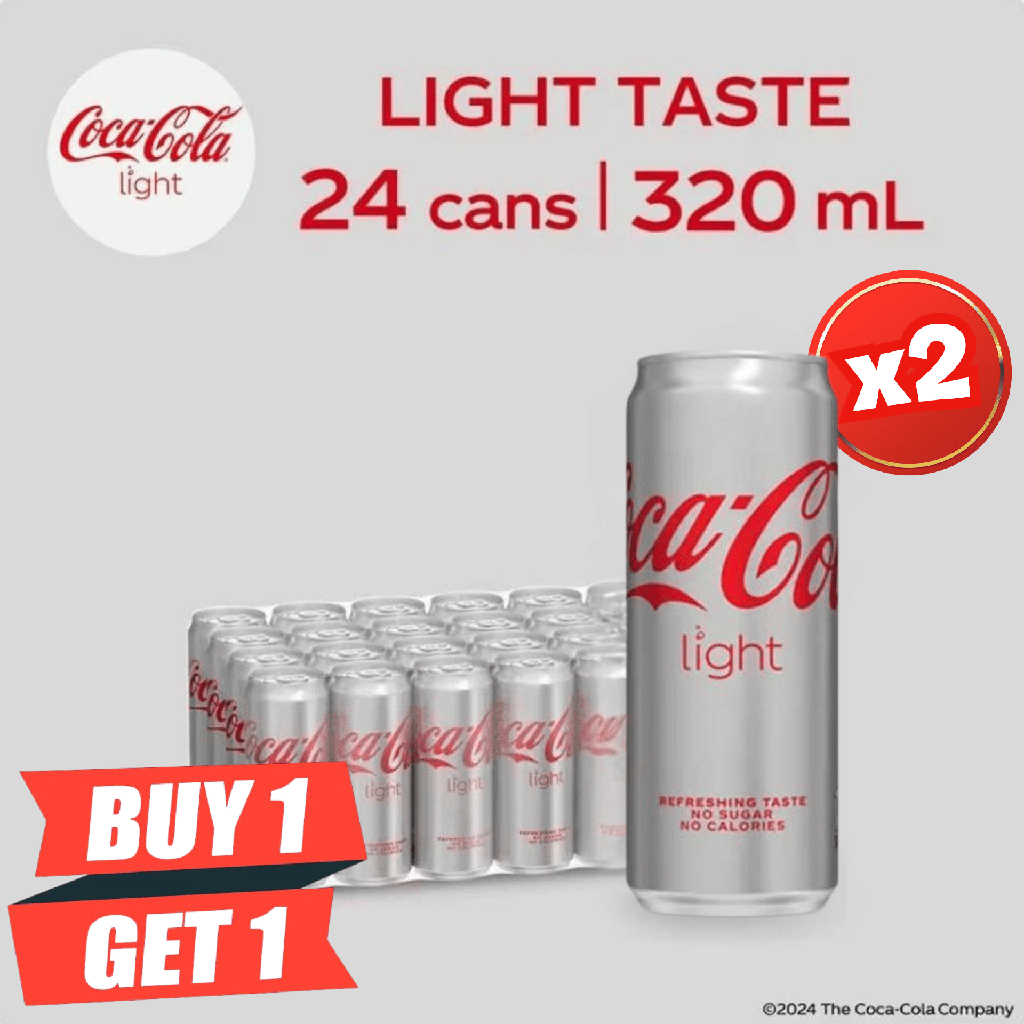 Coke Light 320 ml x 24 (BOTO)