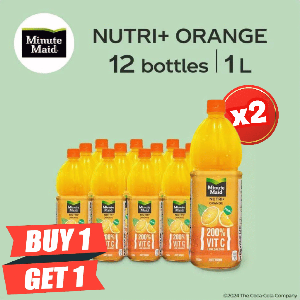 Minute Maid Nutri+ Orange 1 L X 12 (BOTO)