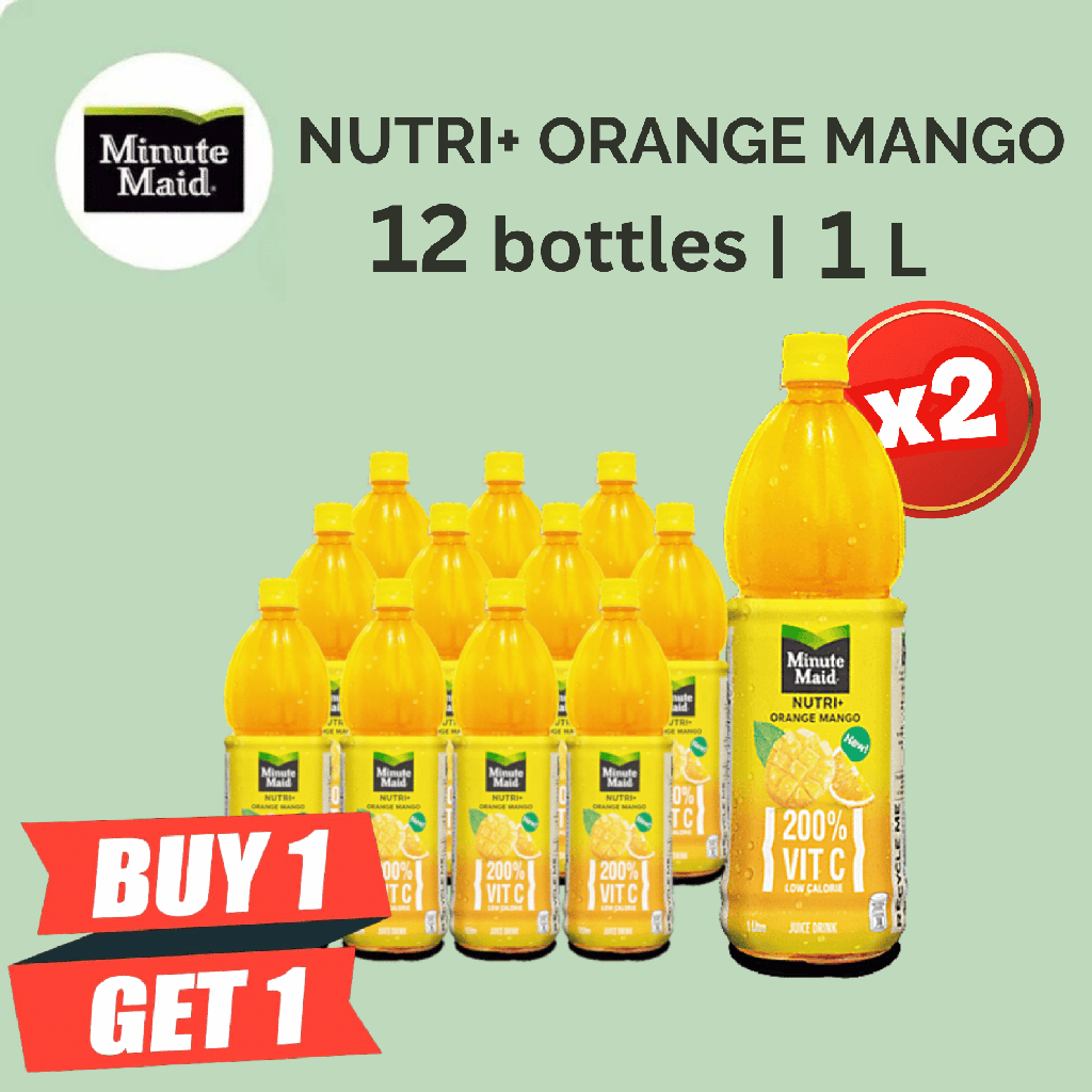 Minute Maid Nutri+ Orange Mango 1 L X 12 (BOTO)