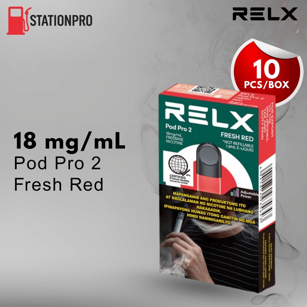 RELX-Pod Pro-Fresh Red-18mg/ml Freebase