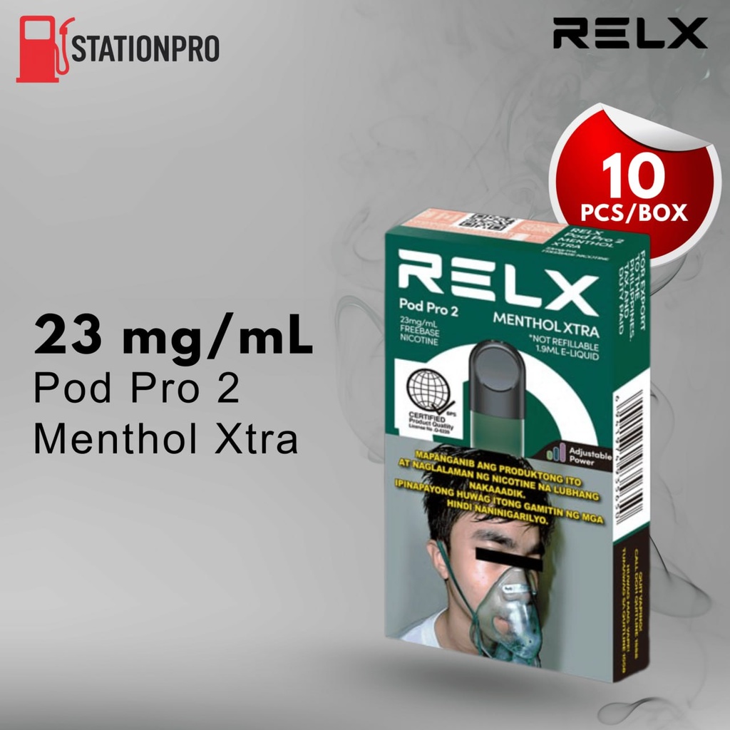 RELX-Pod Pro-Menthol Xtra-23mg/ml Freebase x 10