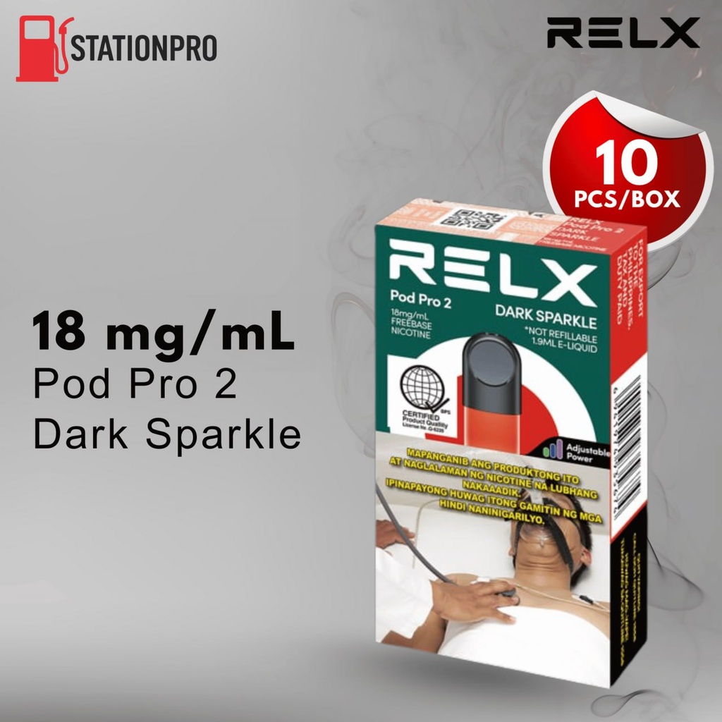 RELX-Pod Pro-Dark Sparkle-18mg/ml Freebase x 10