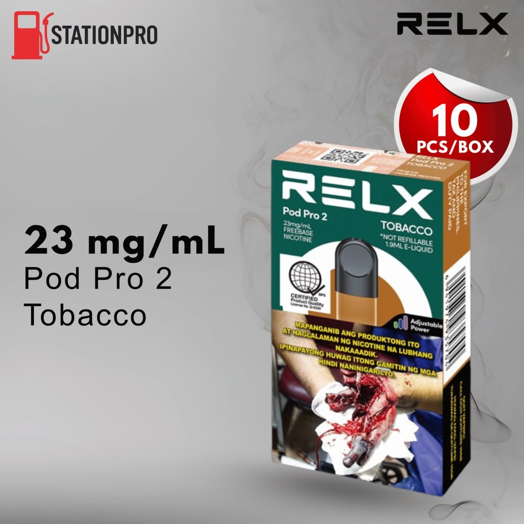 RELX-Pod Pro-Tobacco-23mg/ml Freebase