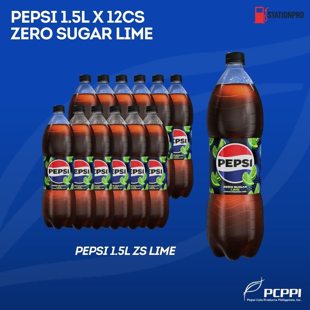 Pepsi Zero Sugar Lime Regular 1.5L PET /12