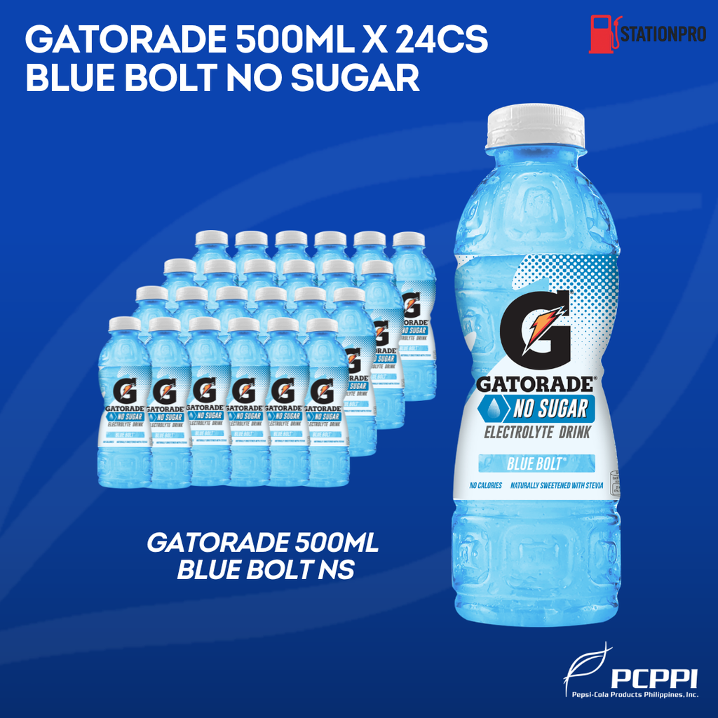 Gatorade Blue Bolt No Sugar 500ml PET /24