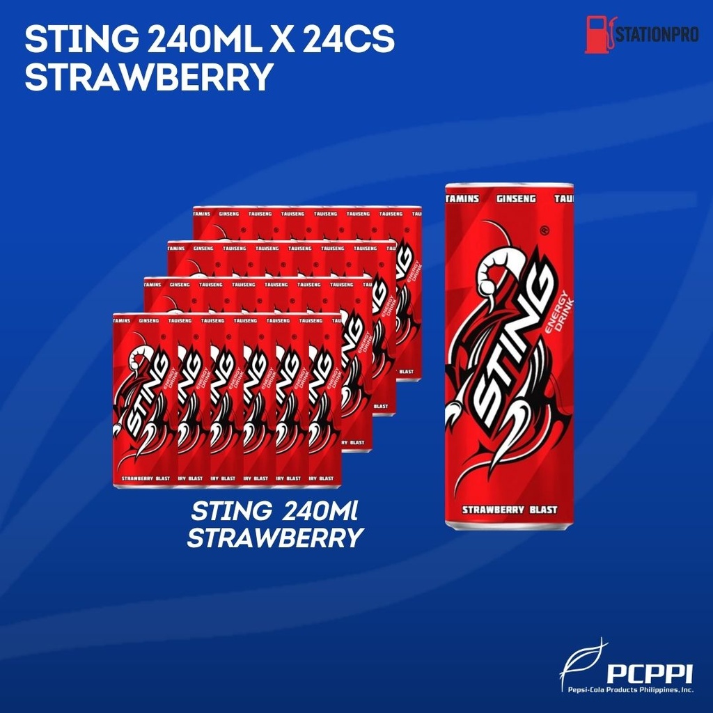 Sting Strawberry 240mL Can / 24