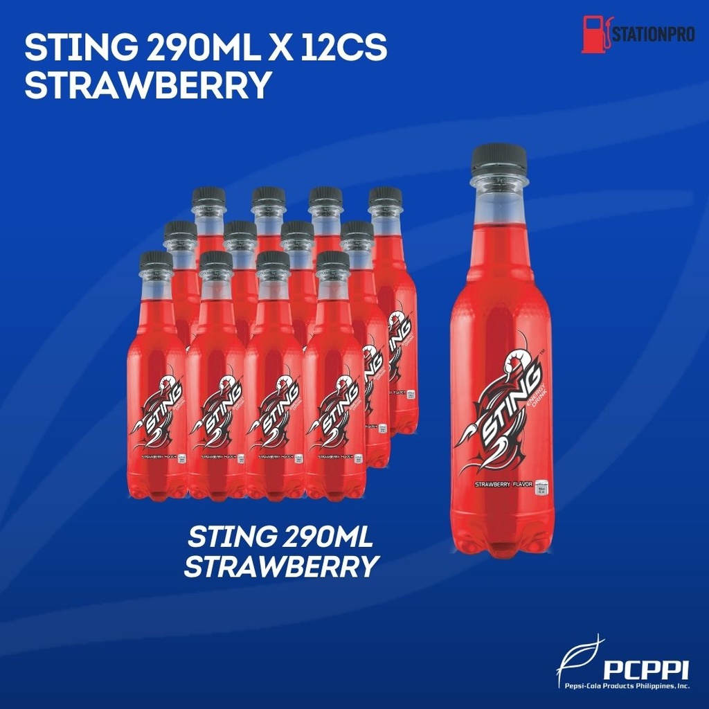 Sting Strawberry 290ml PET /12