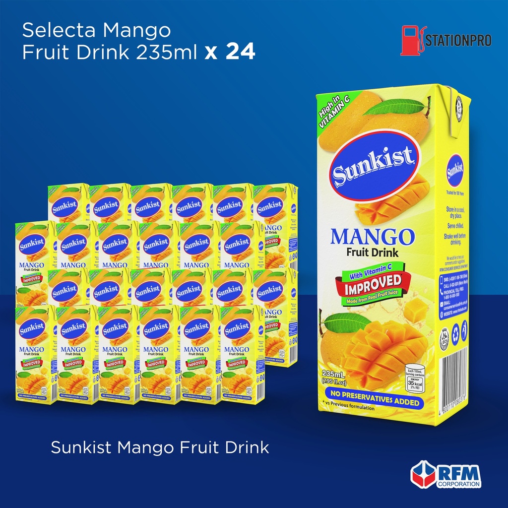 Sunkist Slim Mango 235ml