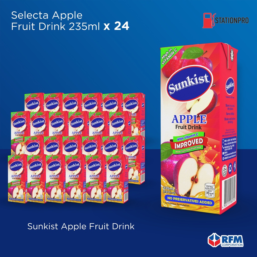Sunkist Slim Apple 235ml