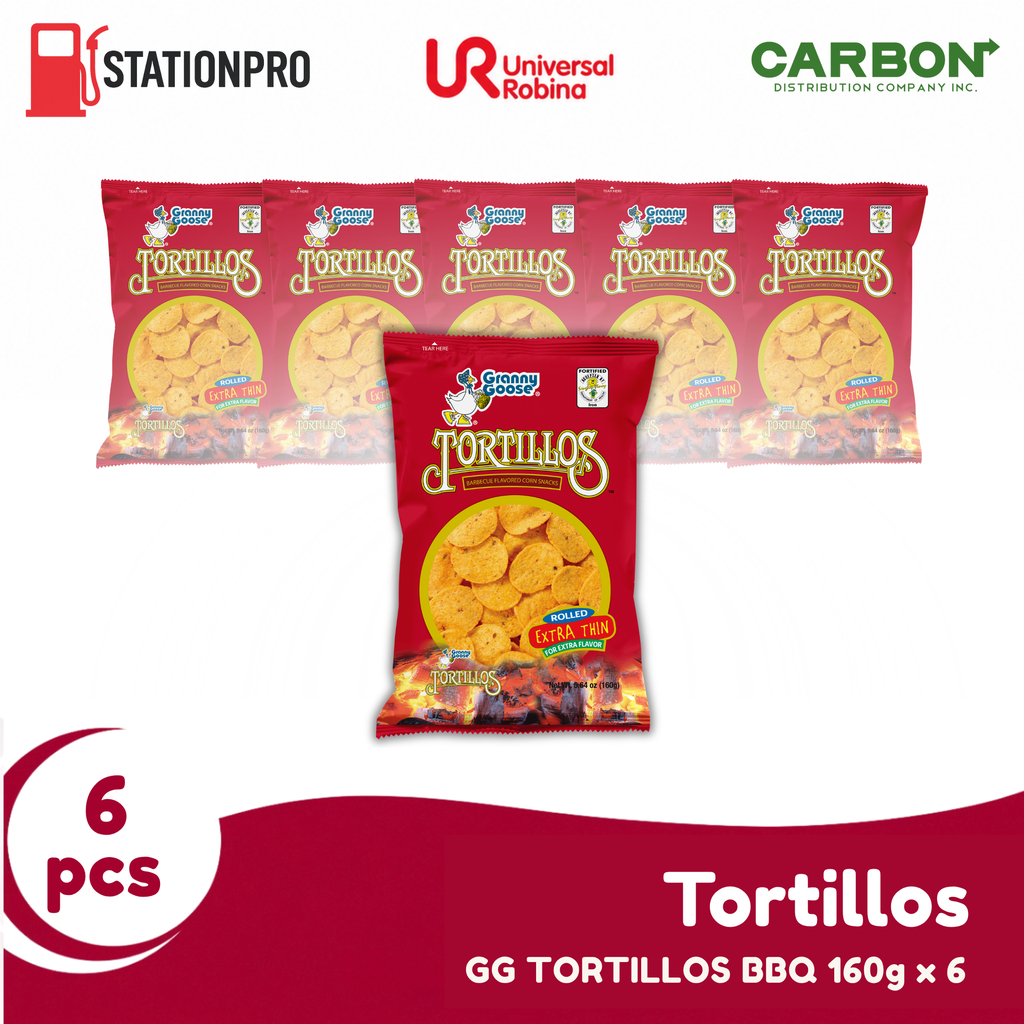 GG TORTILLOS BBQ 160g x 6