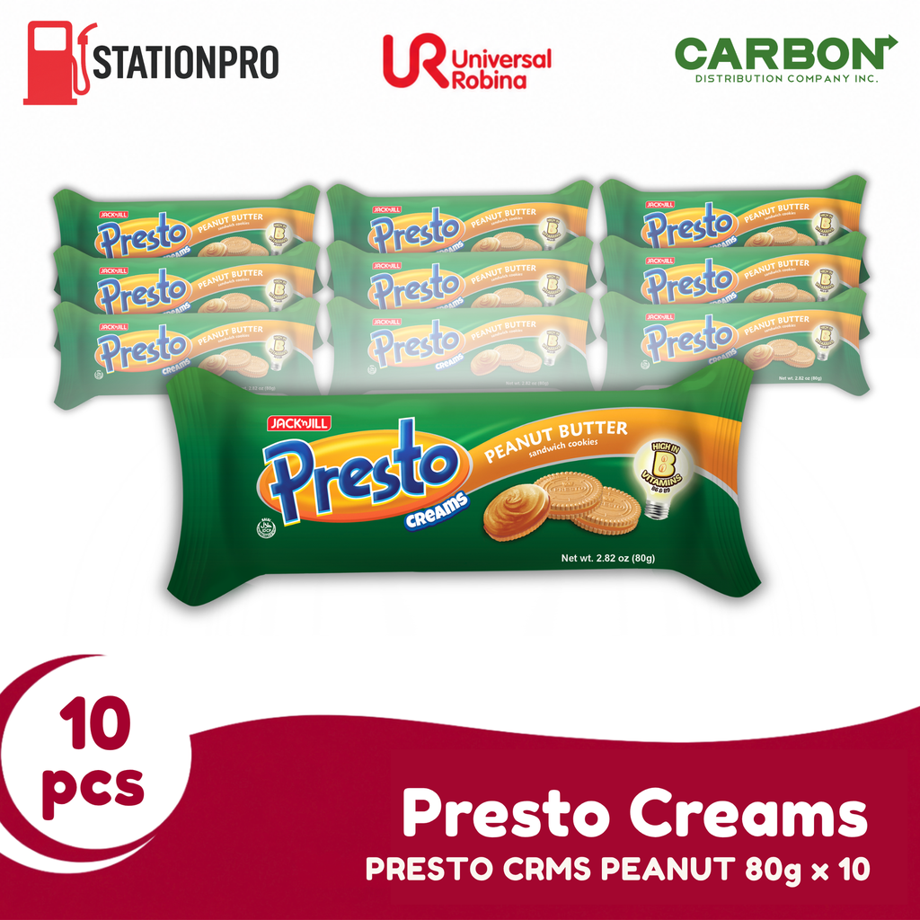 PRESTO CRMS PEANUT 80g x 10