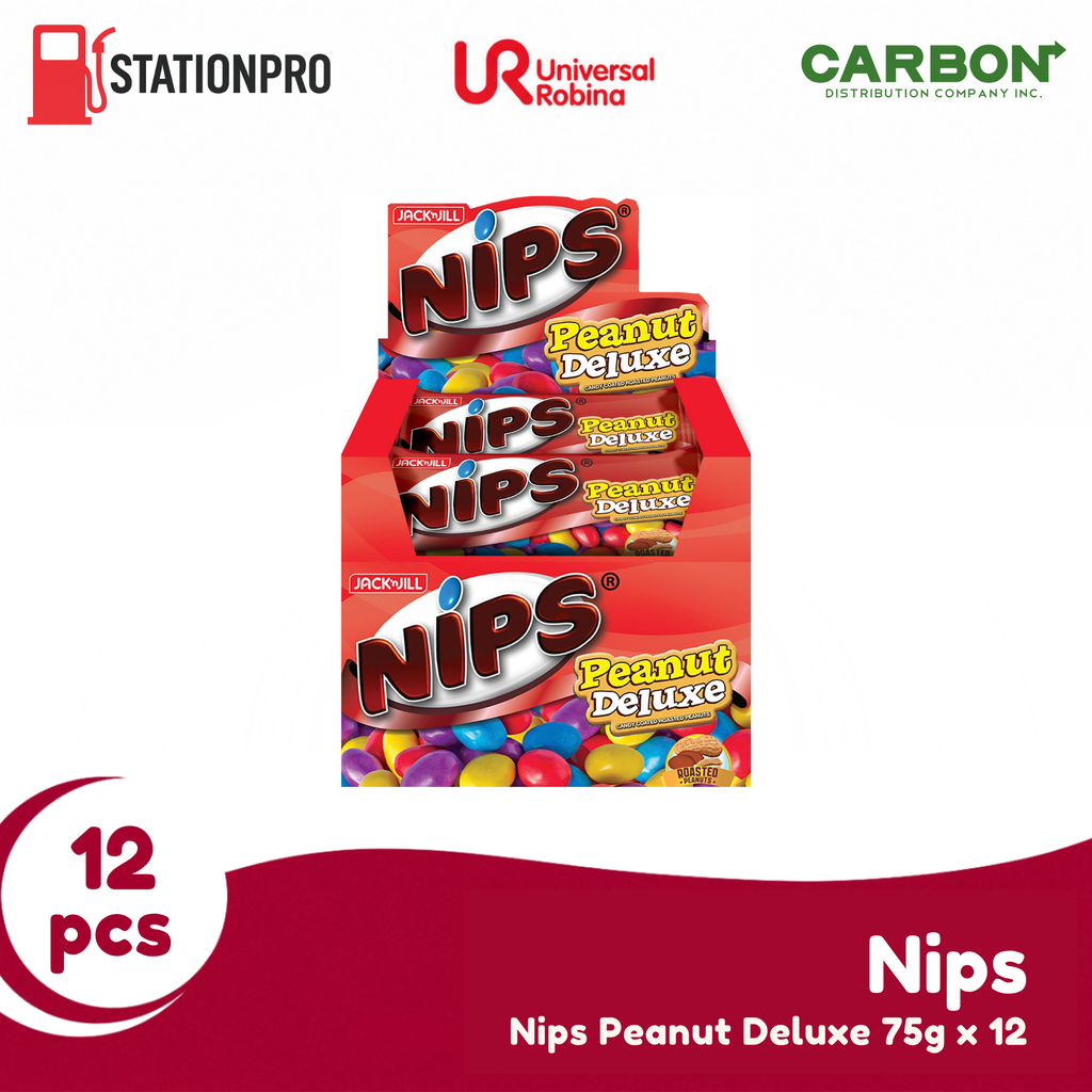 Nips Peanut Deluxe 75g x 12