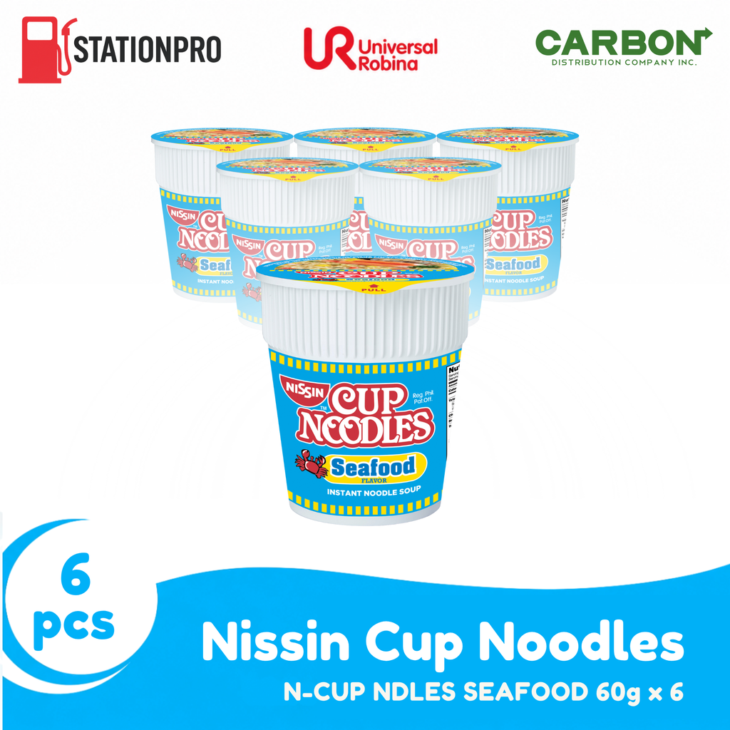 N-CUP NDLES SEAFOOD 60g x 6