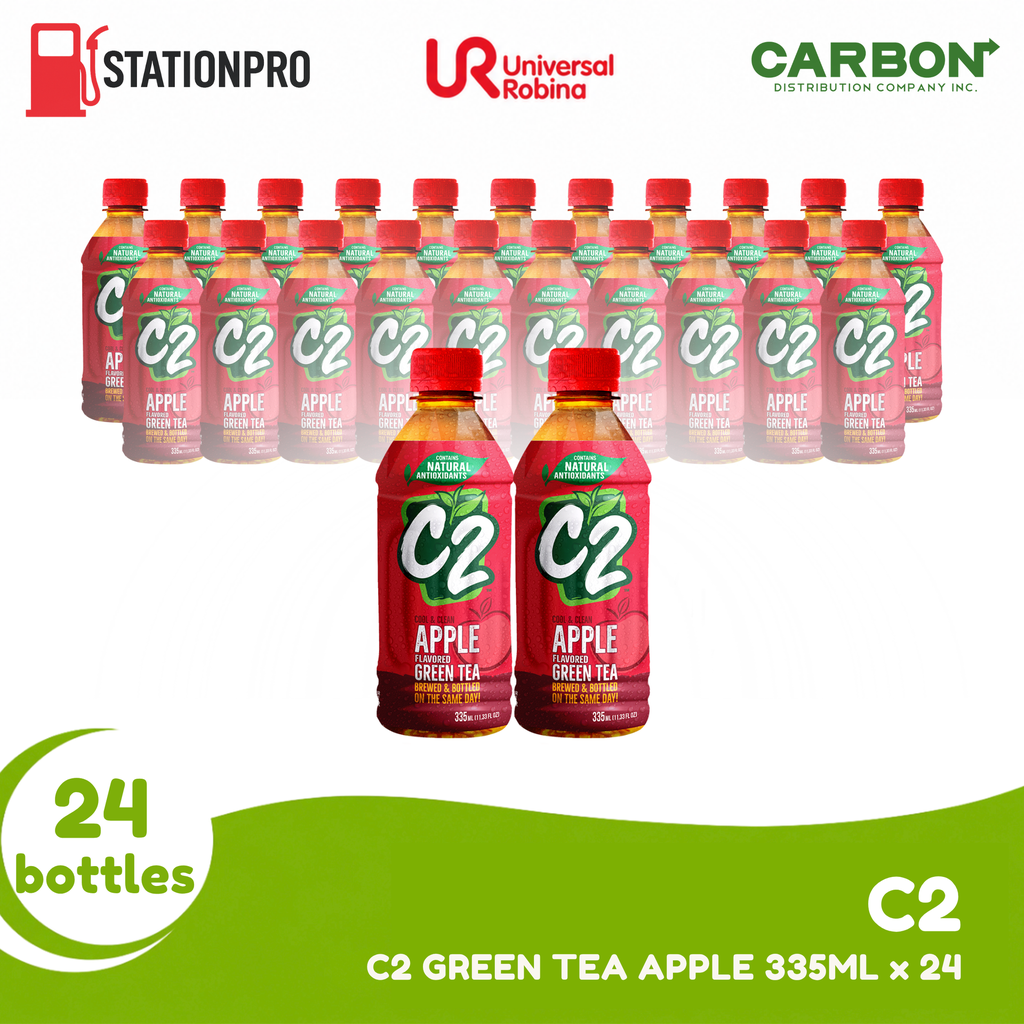 C2 GREEN TEA APPLE 335MLX24