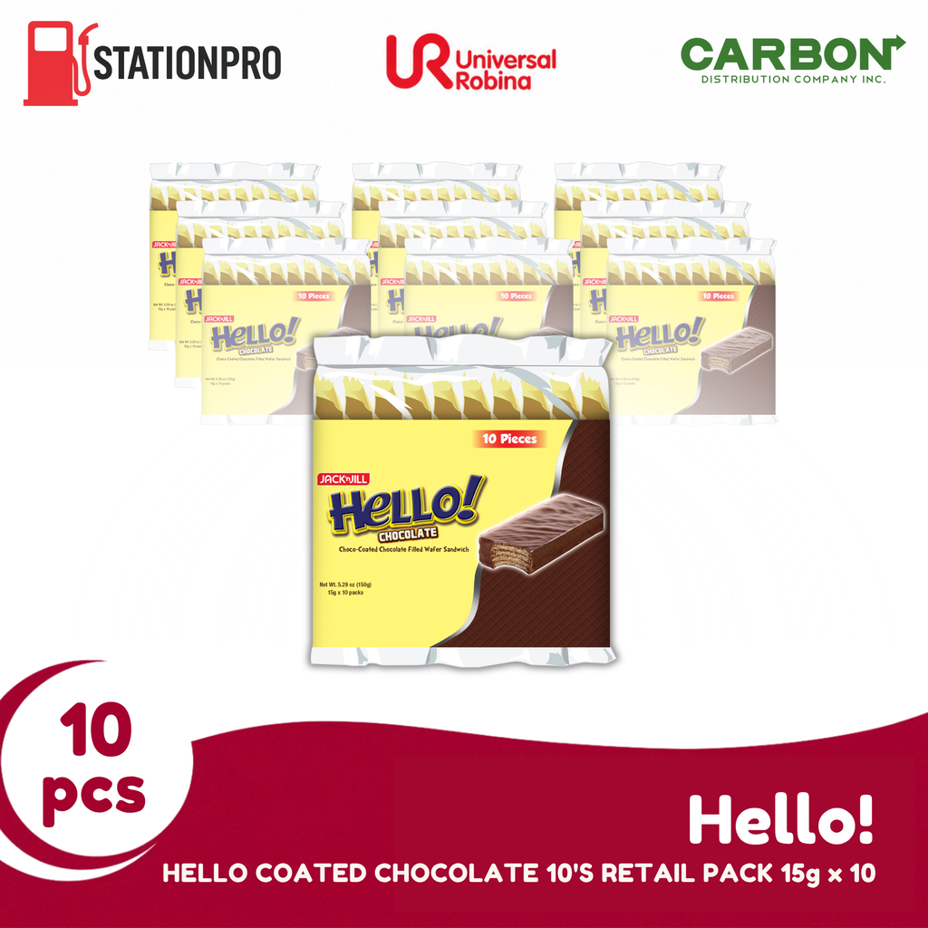HELLO COATED CHOCOLATE 10'S RETAIL PACK 15g x 10
