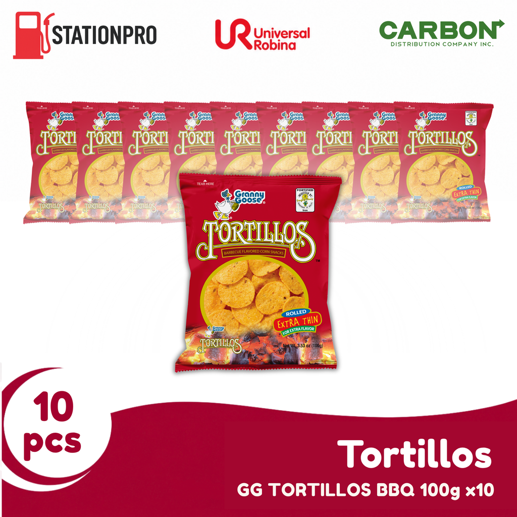 GG TORTILLOS BBQ 100g x10