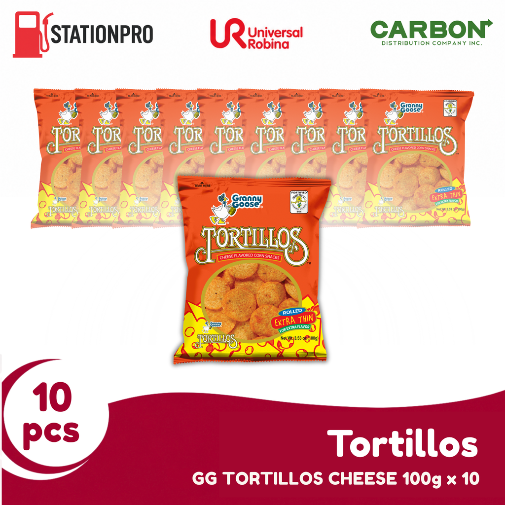 GG TORTILLOS CHEESE 100g x10