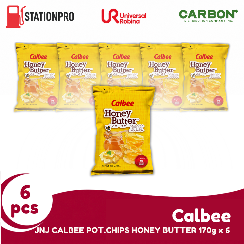 JNJ CALBEE POT.CHIPS HONEY BUTTER 170g x 6