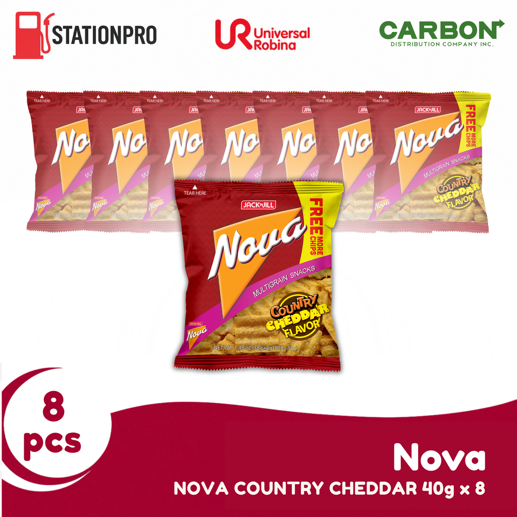 NOVA COUNTRY CHEDDAR 40g x 8