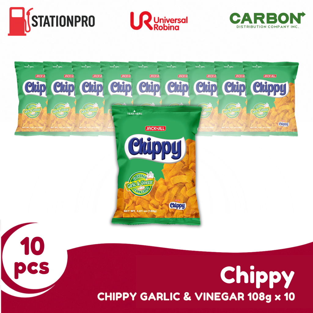 CHIPPY GARLIC&VINEGR 108GX10