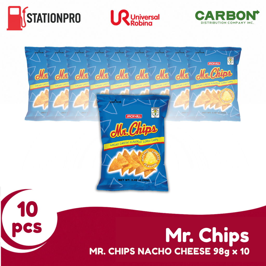 MR. CHIPS NACHO CHEESE 98g x 10