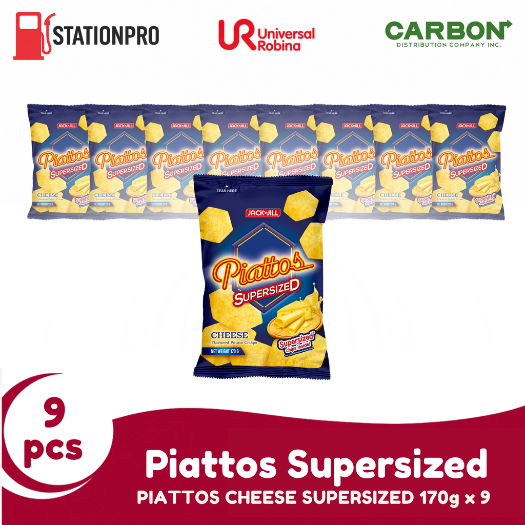 PIATTOS CHEESE SUPERSIZED 170g x 9
