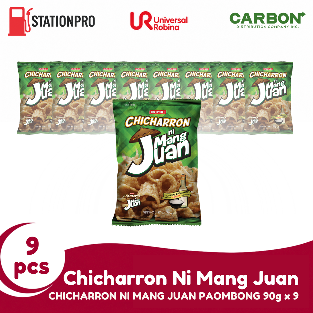 CHICHARRON NI MANG JUAN PAOMBONG 90g x 9