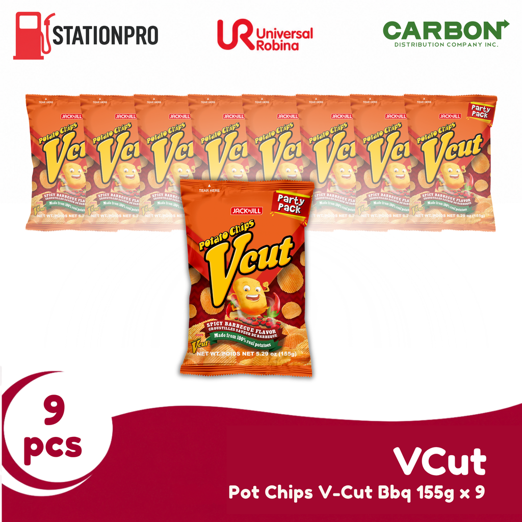 Pot Chips V-Cut Bbq 155g 9