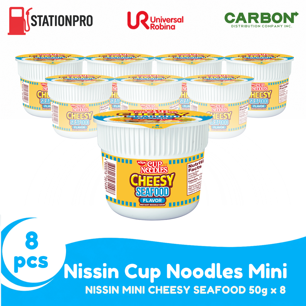 NISSIN MINI CHEESY SEAFOOD 50g x 8