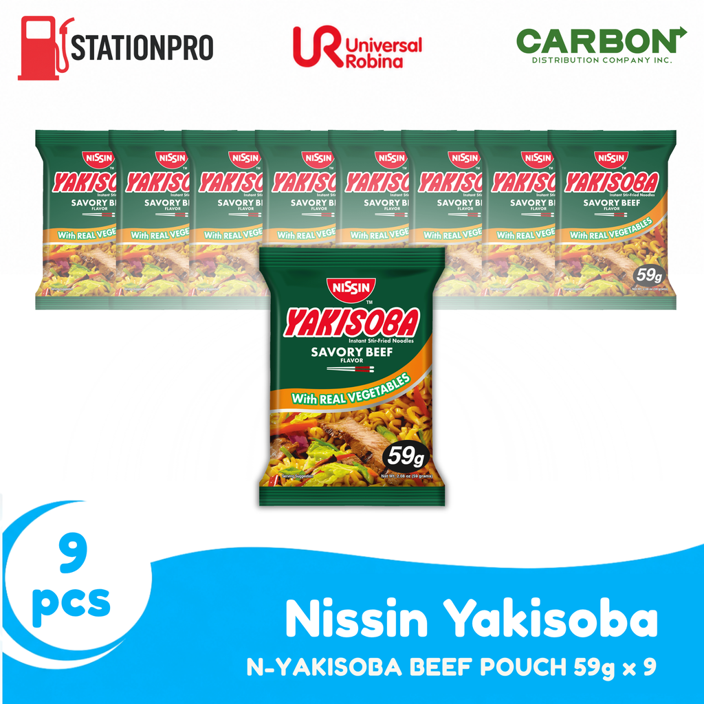 N-YAKISOBA BEEF POUCH 59g x 9