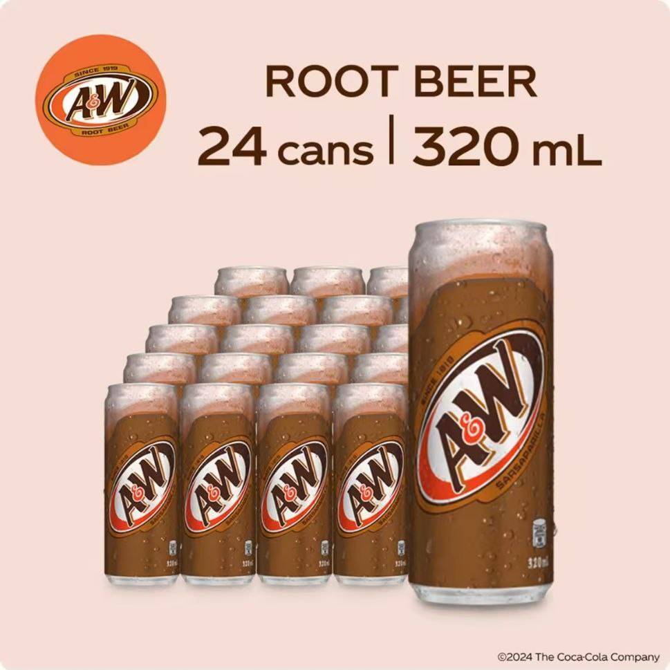 A&W 320 ml x 24 Root Beer