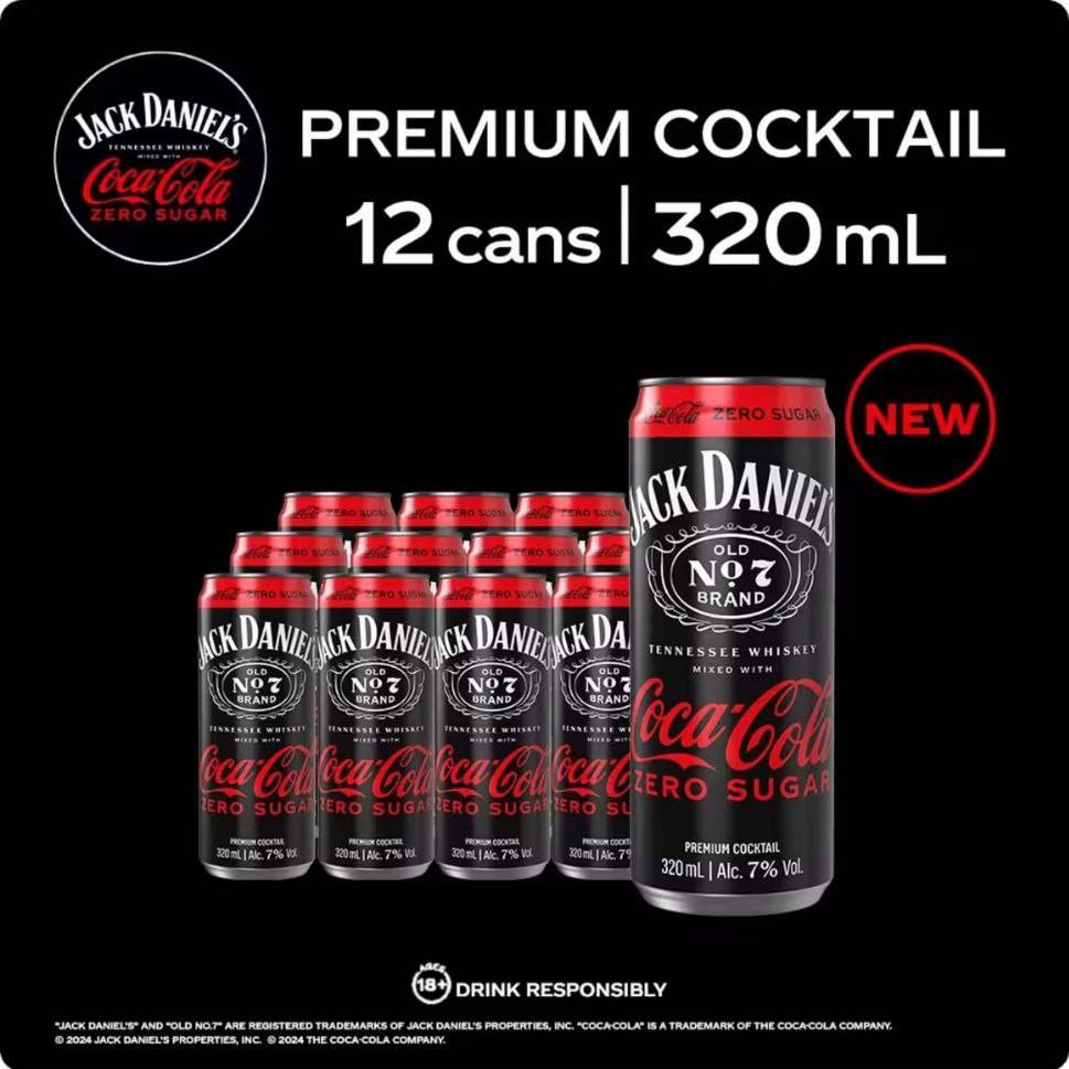 Jack & Coke Zero 320 ml x 12