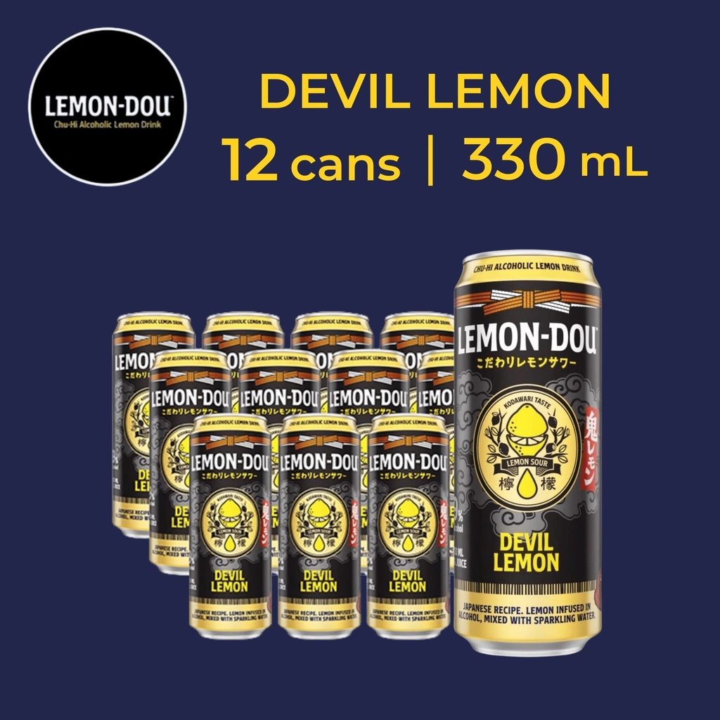 Lemon-Dou Devil Lemon 9% 330 ml x 12
