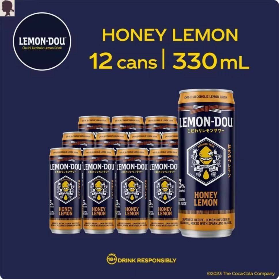Lemon-Dou Honey Lemon 3% 330 ml x 12