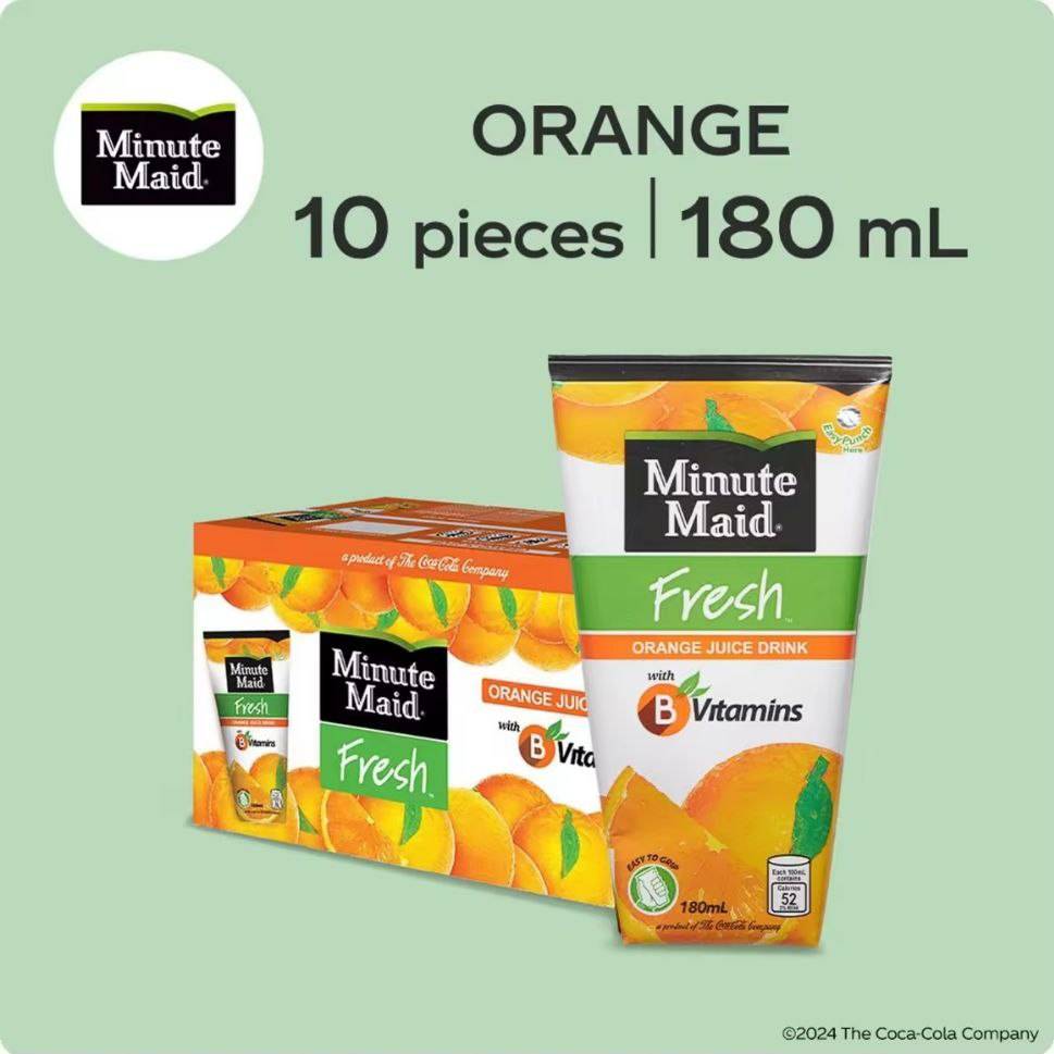 MinuteMaid FrshOrnge180mlx10