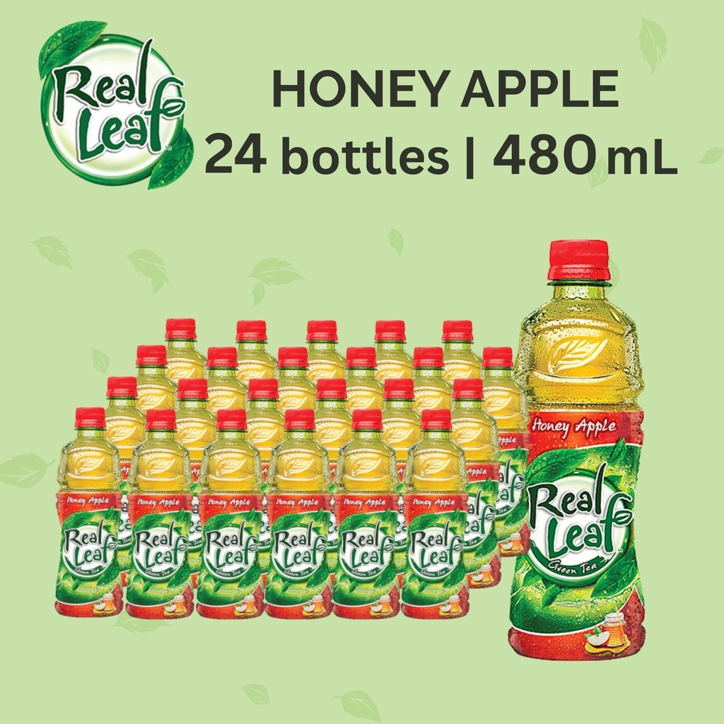 Real Leaf Honey Apple 480 ml x 24