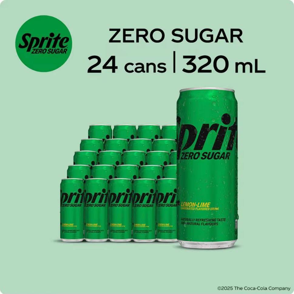 Sprite No Sugar 320 ml x 24