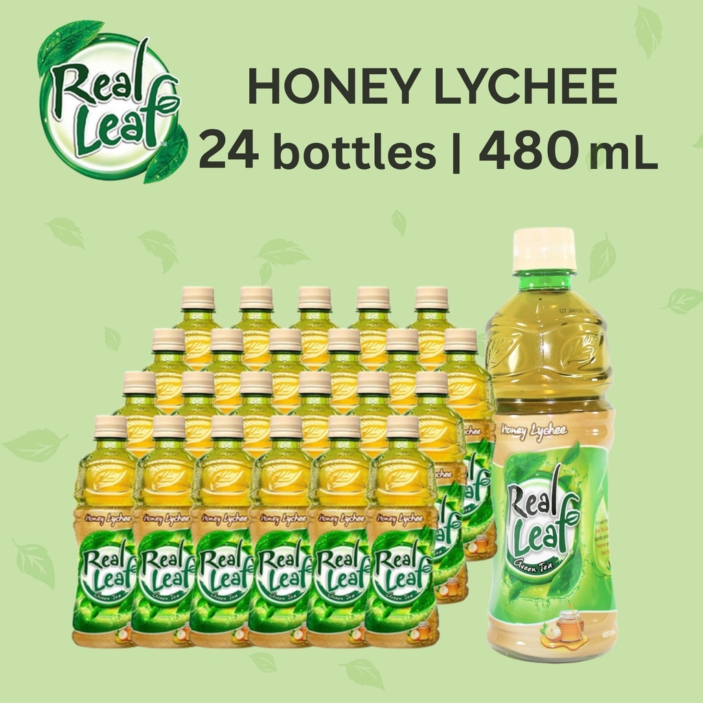 Real Leaf Honey Lychee 480 ml x 24